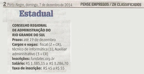 Concurso Público CRA-RS